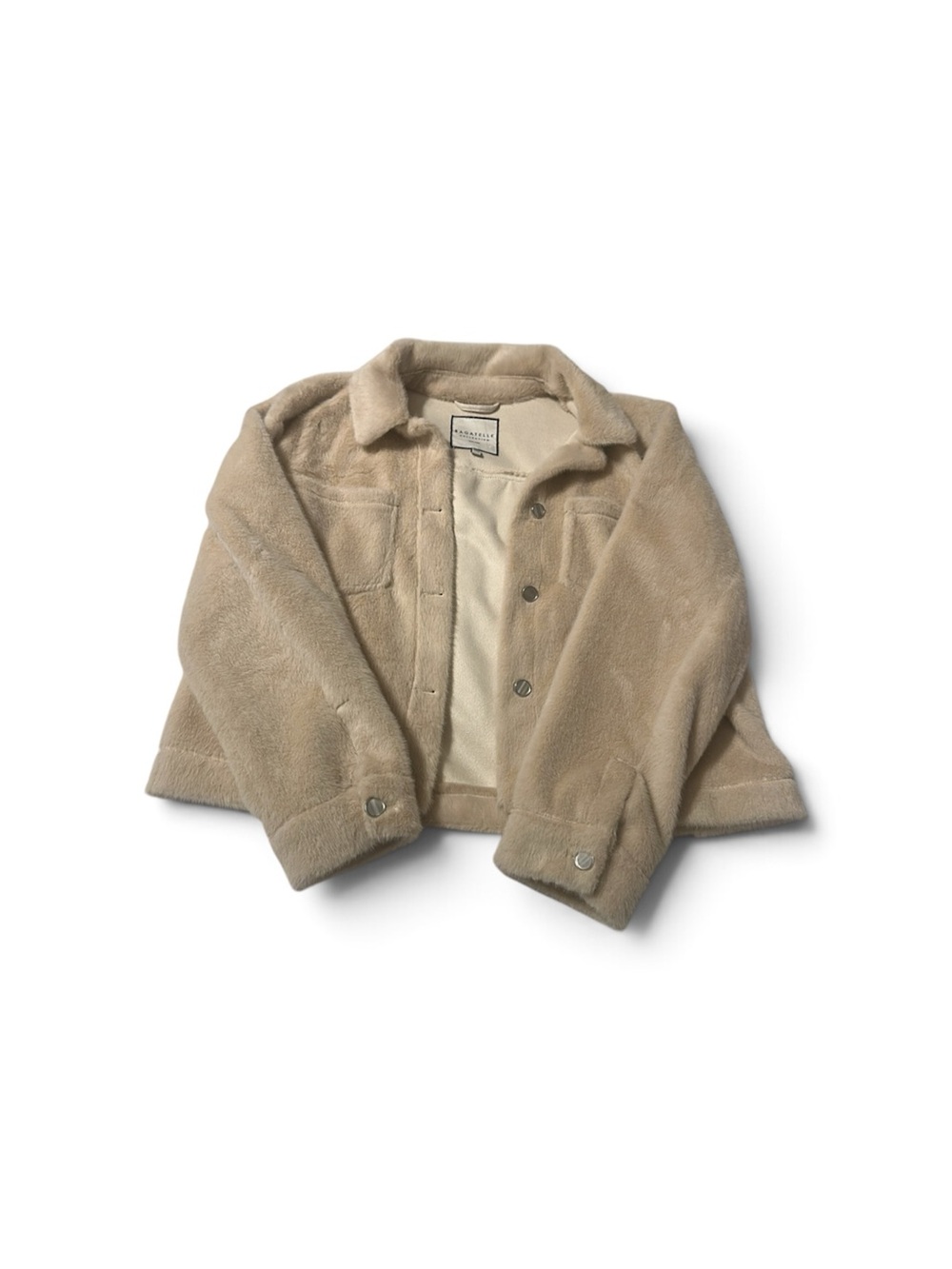 Women’s  Plush Sherpa Jacket - Neutral Beige by